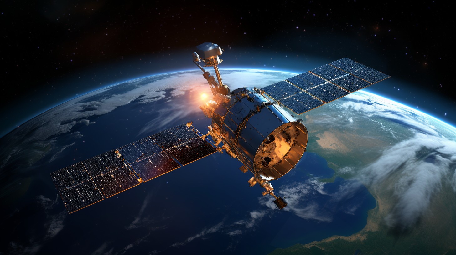 How far is VSAT satellite from Earth?