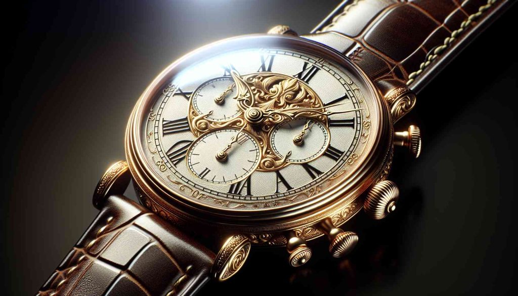 High definition, realistic image capturing the timeless elegance of vintage analog wristwatches, created with inspired detail and craftsmanship. These timepieces should have the sophistication and charm of Victorian-era designs, with elegant enamel dials, polished gold casing, intricate carvings, and finely stitched leather straps. Light could glint off the hands and markers, accentuating the graceful curvature of the protective transparent casing.