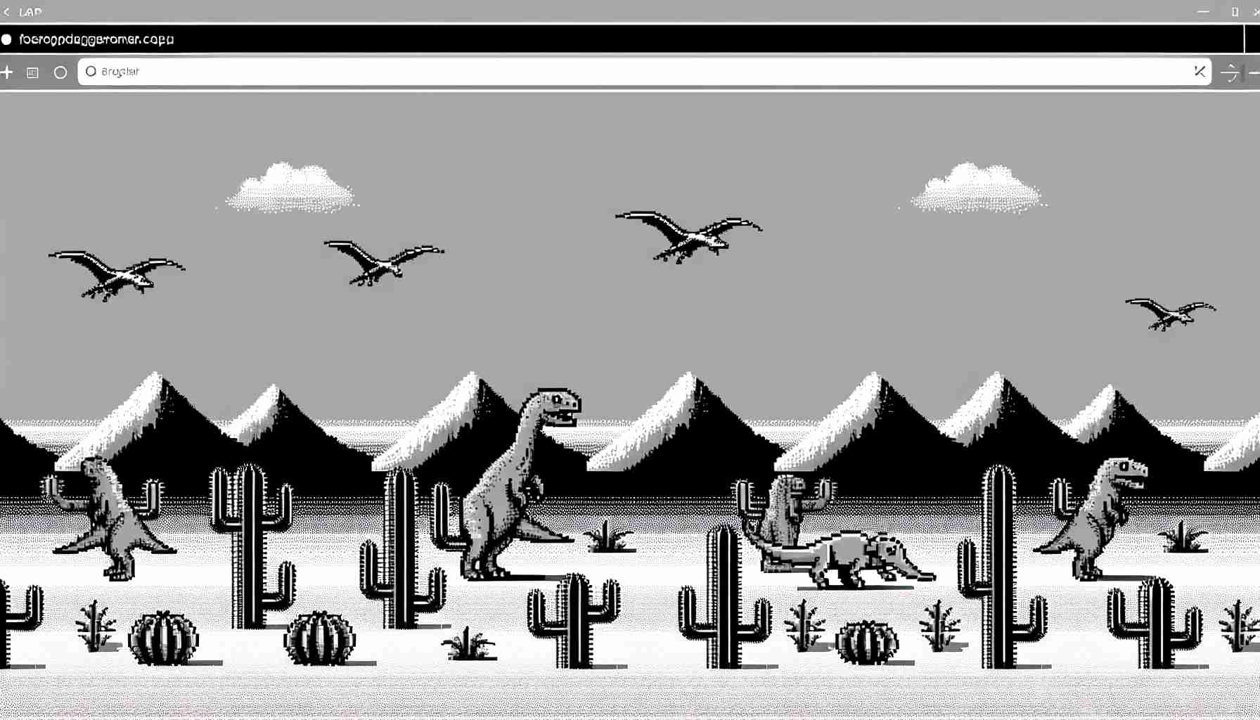 Google Chrome Dinosaur Game [Bird Update] BEST SCORE OF THE WORLD