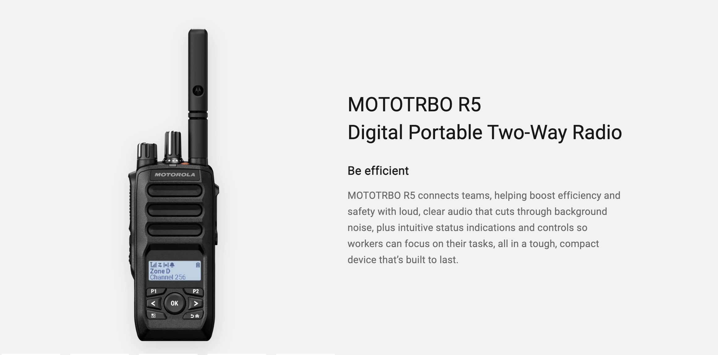 Motorola Solutions Launches MOTOTRBO R5: A Tough, Efficient Communication Solution for Modern Workforces